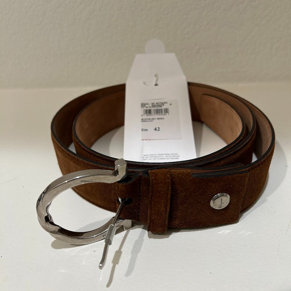 Ferragamo suede belt